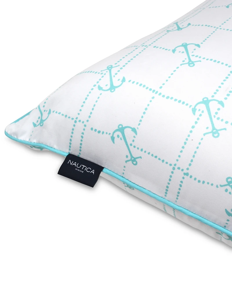 Nautica Anchor Grid 2-Pack Pillow, King