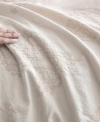 Vera Wang Roses Cotton Jacquard 3-Pc. Comforter Set
