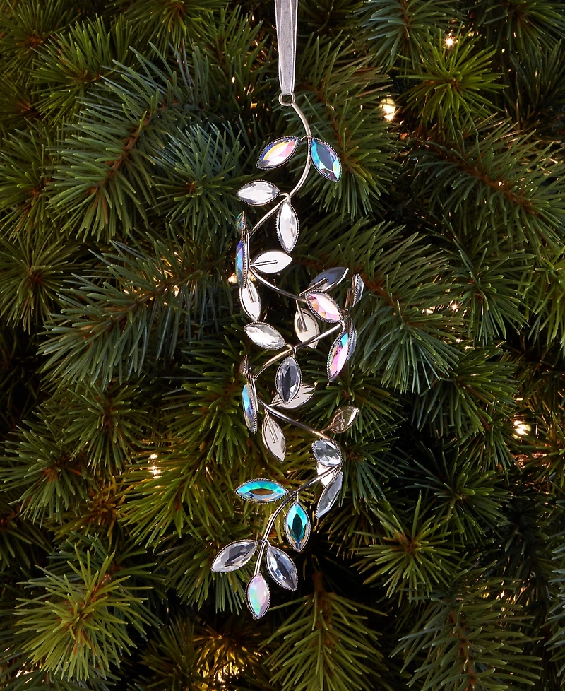 Holiday Lane Iron Leaves Drop Ornament With Hanger, Macy's Exclusive