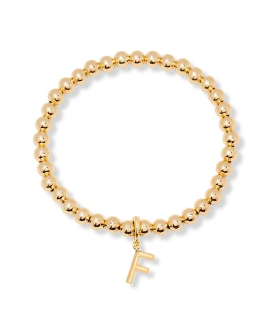 brook & york Gold Plated Makenna Initial Bracelet