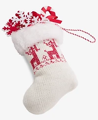 Holiday Lane Nordic Wonderland Fabric Stocking Ornament, Macy's Exclusive