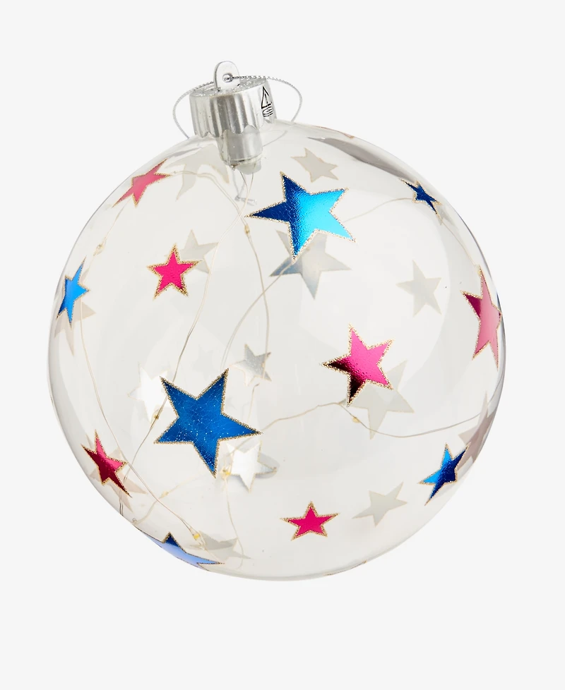 Holiday Lane Merry Magic Light Up Star Ball Ornament, Macy's Exclusive