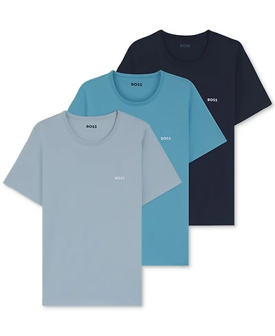 Boss by Hugo Men's Classic 3-Pk. Solid Crewneck T-Shirts