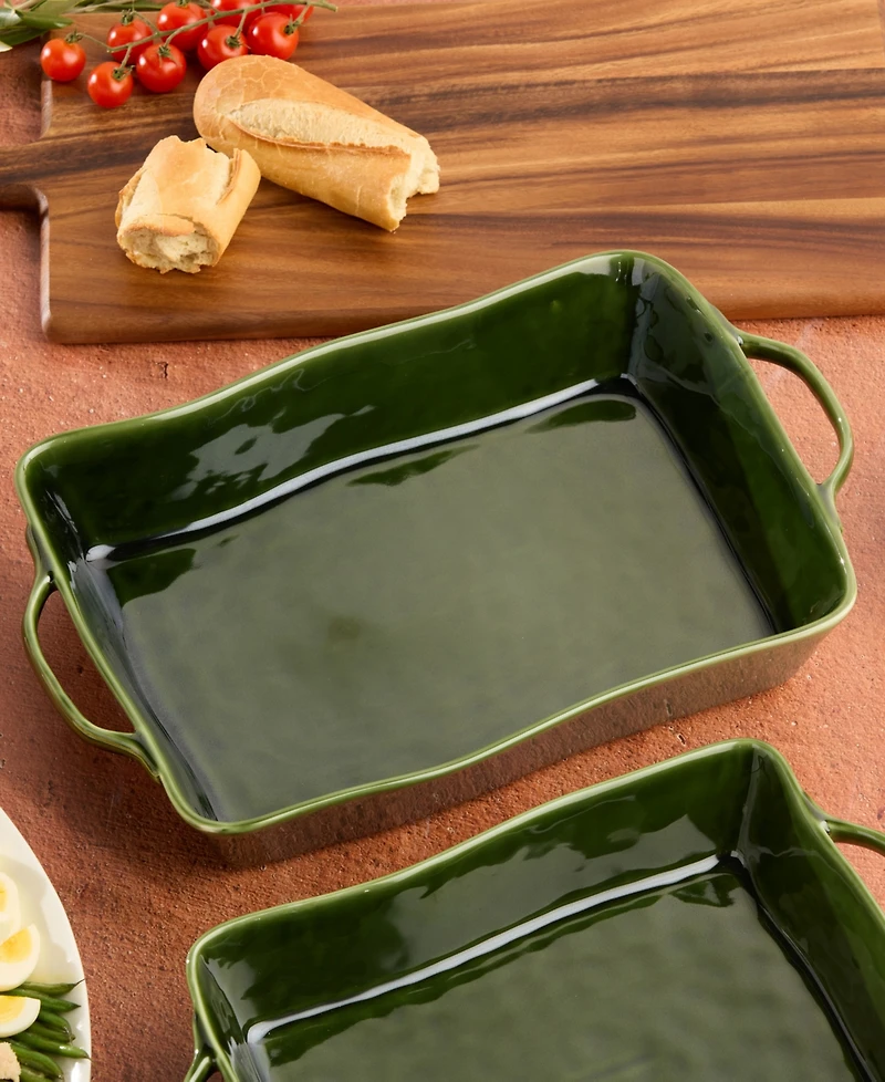 Certified International Verde Large Rectangular Baker