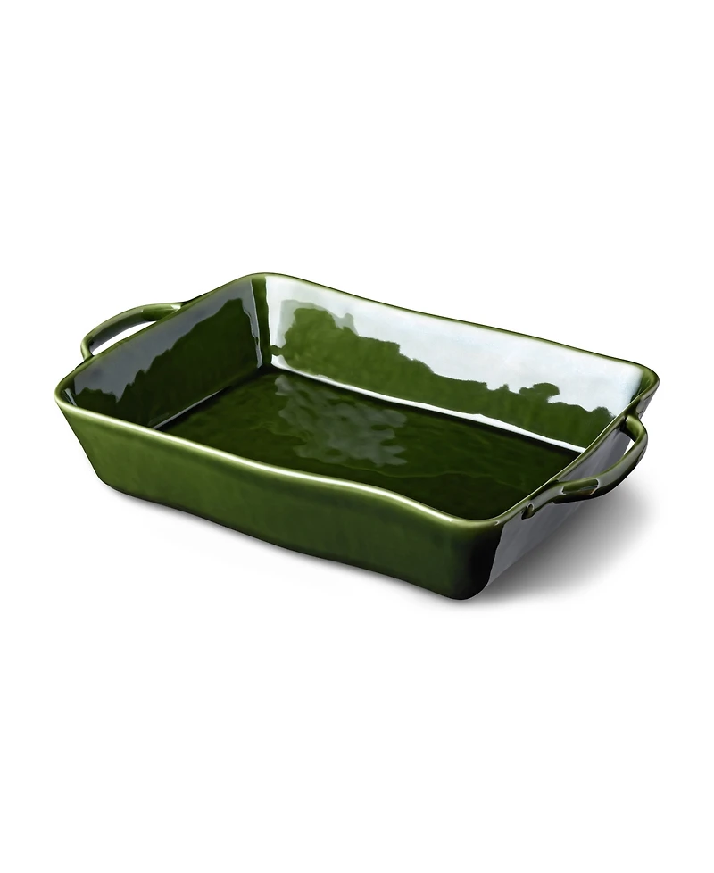 Certified International Verde Large Rectangular Baker