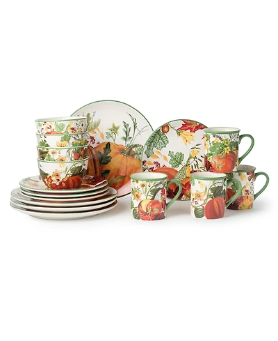 Certified International Harvest Fields 16 Pc. Dinnerware Set, Service for 4
