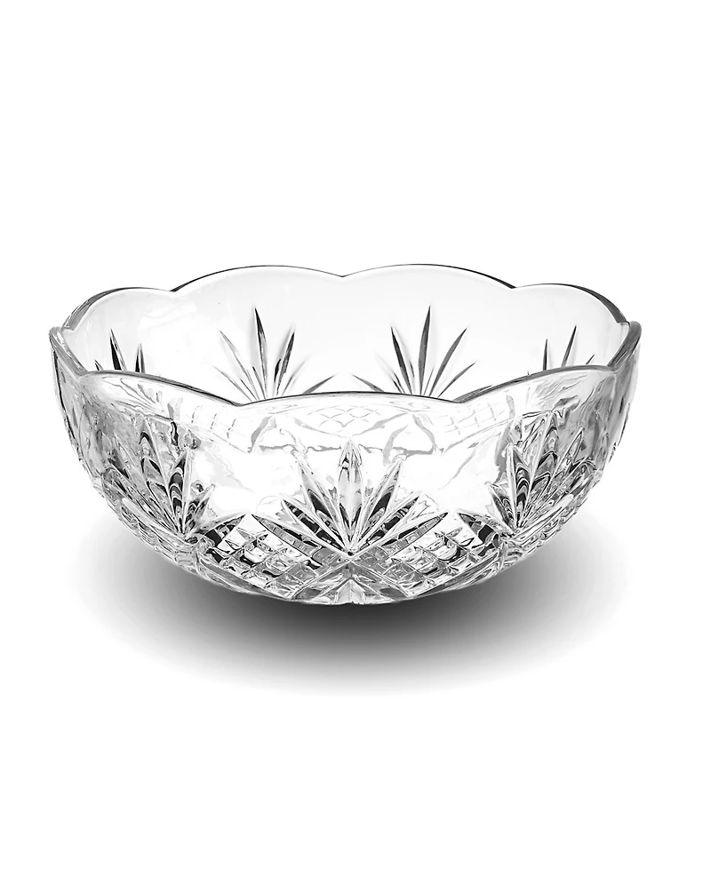 Godinger Dublin Crystal Round Serving Bowl, Set of 3