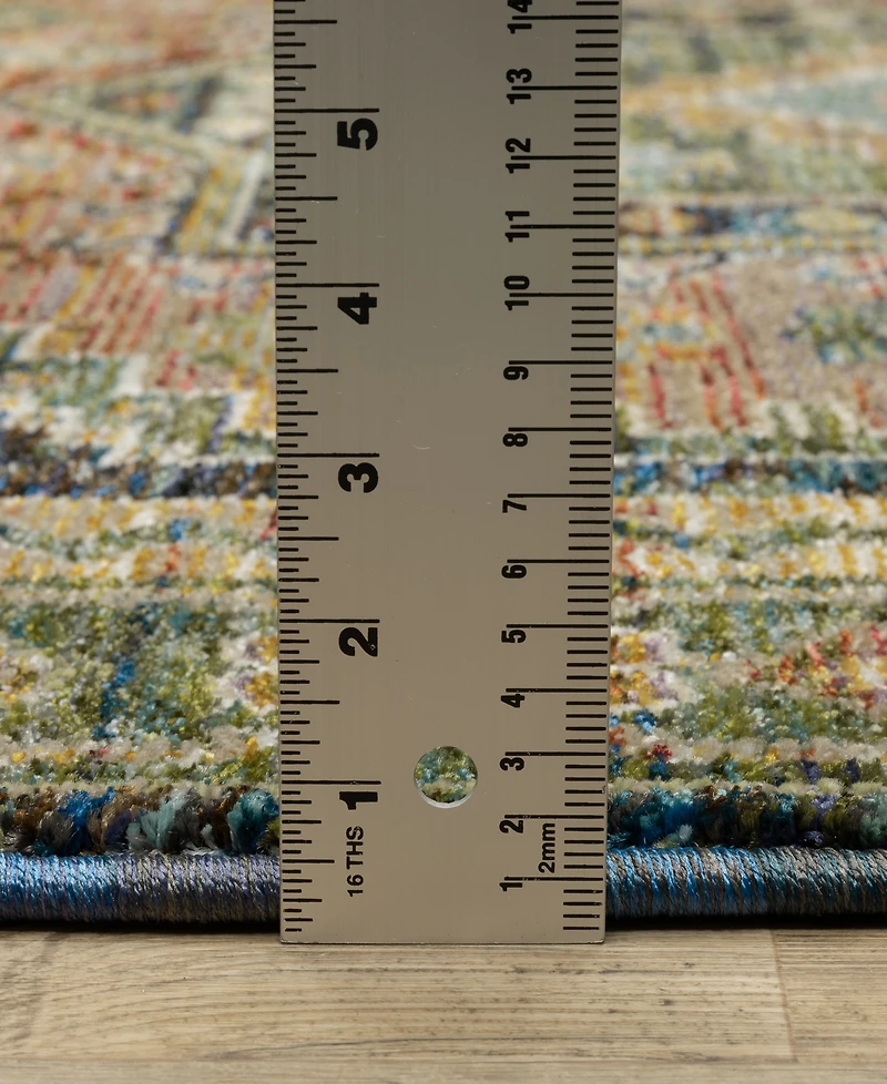 Oriental Weavers Andorra 2442A 7'10"x7'10" Round Area Rug
