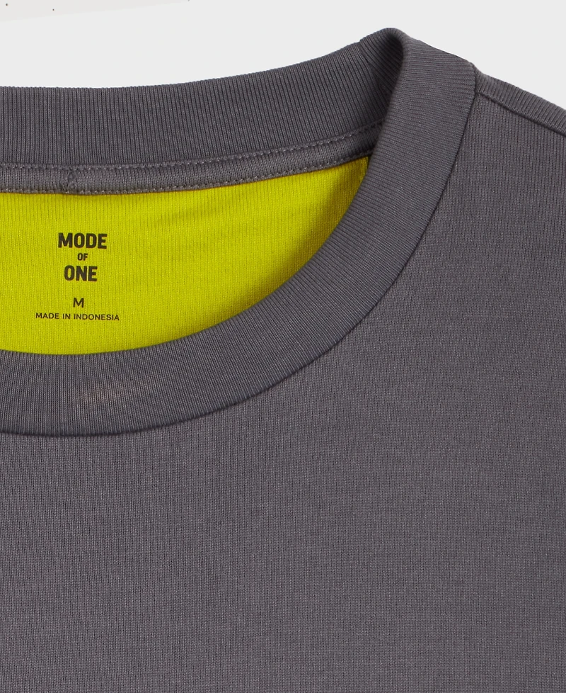 Mode of One Men's Short-Sleeve Reverse-Sleeve Cotton T-Shirt, Macy's Exclusive