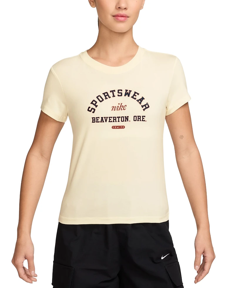 Nike Sportswear Women's Phoenix Slim-Fit Short-Sleeve T-Shirt