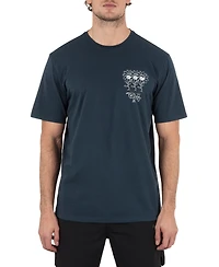Hurley Men's Skulls And Flowers Short Sleeve T-Shirt