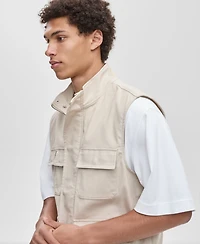 Mode of One Men's Canvas Cargo Vest, Macy's Exclusive