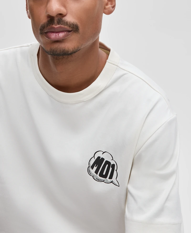 Mode of One Men's Sport Dudes Relaxed Fit Short Sleeve Graphic Crewneck T-Shirt