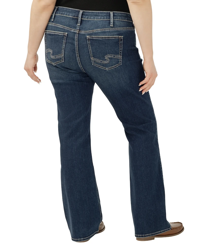 Silver Jeans Co. Plus Elyse Mid Rise Comfort Fit Bootcut
