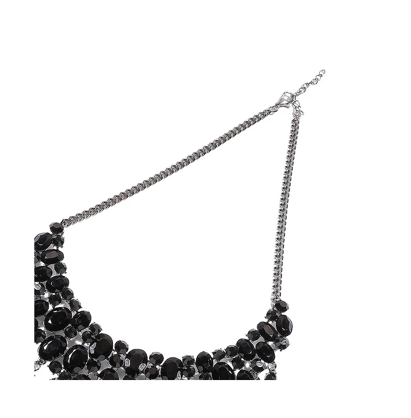 Sohi Maxi Crystal-Drop Statement Necklace