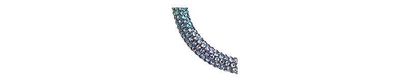 Sohi Women's Crystal Hoop Earrings