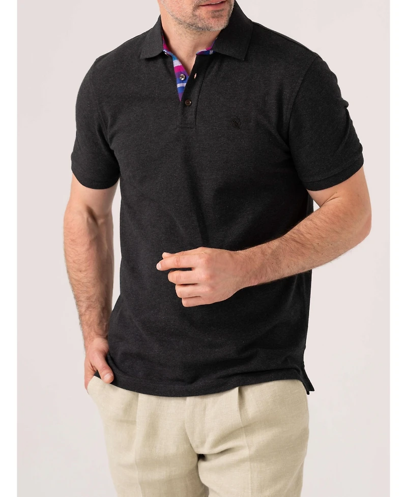 Koy Clothing Men's Short Sleeve Pique Cotton Polo