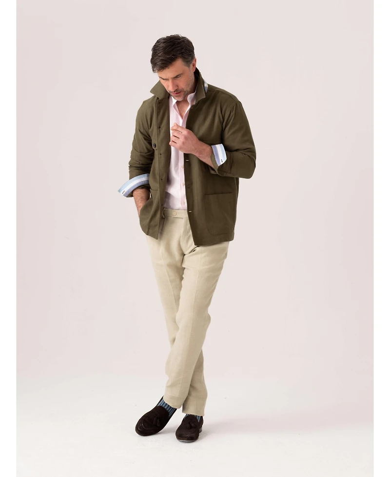 Koy Clothing Men's Kikoy Cotton Shirt Jacket