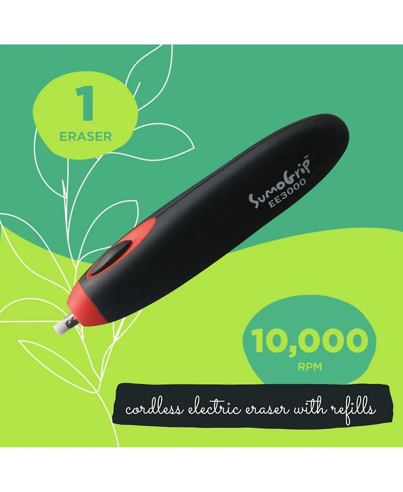 Sakura SumoGrip Electric Eraser, Black