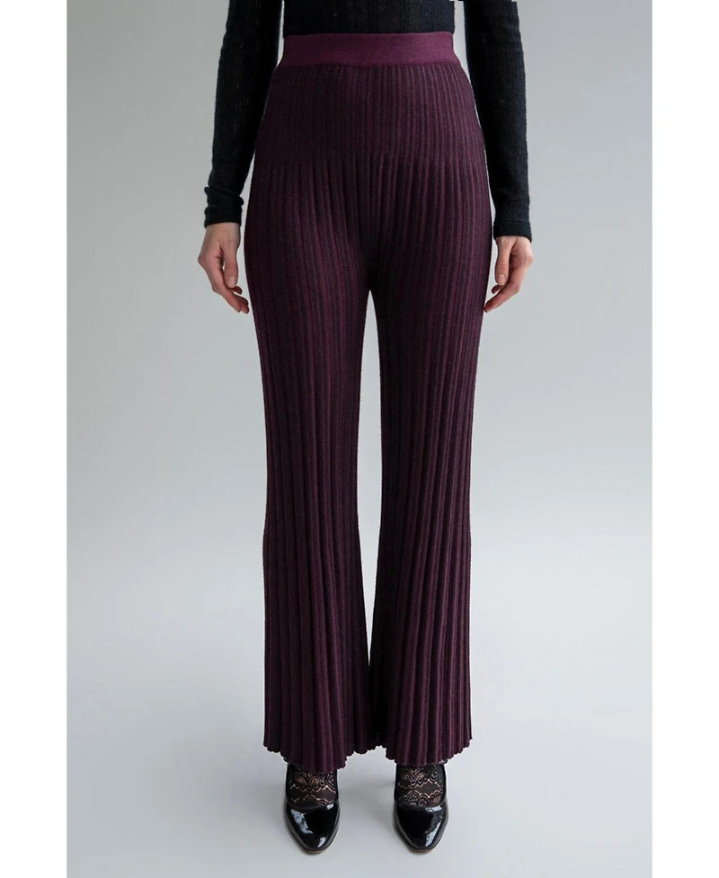 Sskein Women's Marcelle Pleated Knit Trousers