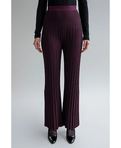 Sskein Women's Marcelle Pleated Knit Trousers