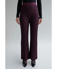 Sskein Women's Marcelle Pleated Knit Trousers