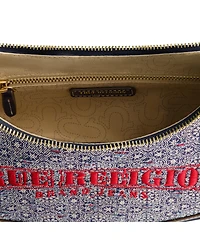 True Religion Striped Denim Small Hobo