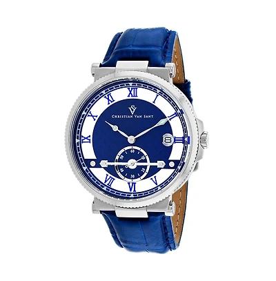 Christian Van Sant Men's Clepsydra Blue Dial Watch - CV1700