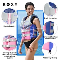Roxy Women's Life Jacket, Uscg Approved Evoprene Daily Pfd