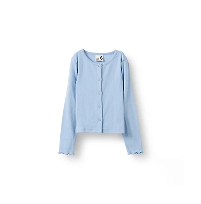 Cotton On Little Girls Emma Button Through Long Sleeve