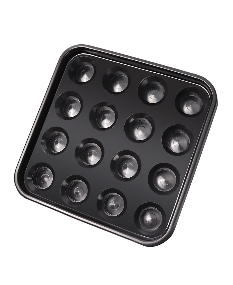 Gse Games & Sports Expert Black Plastic Billiard Ball Carrying Tray, Pool Ball Storage Holder for 2.25-Inch Regulation Size Balls