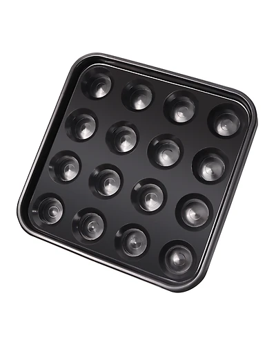 Gse Games & Sports Expert Black Plastic Billiard Ball Carrying Tray, Pool Ball Storage Holder for 2.25-Inch Regulation Size Balls