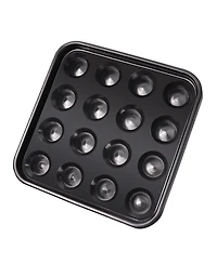 Gse Games & Sports Expert Black Plastic Billiard Ball Carrying Tray, Pool Ball Storage Holder for 2.25-Inch Regulation Size Balls