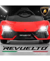 Best Choice Products Kids 12V Ride-On Car Officially Licensed Lamborghini Revuelto w/ Remote, Led Lights