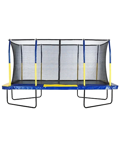 Plexalife 9' X 15' Gymnastics Style, Rectangular Trampoline Set with Premium Top-Ring Enclosure System