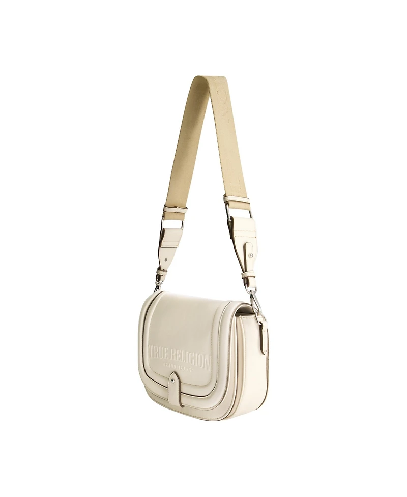 True Religion Bombe Logo Saddle Bag