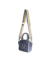 True Religion Frayed Denim Horseshoe Satchel