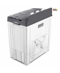 Costway Portable Mini Compact Twin Tub 20Lbs Total Washing Machine Washer