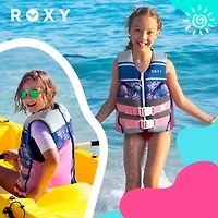 Roxy Youth Life Vest, Uscg Approved Evoprene Daily Cga Life Jacket, for Girls 55-88 lbs