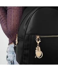 Jessica Simpson Pave Crystal Heart Keychain Bag Charm