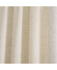 Lush Decor Emily Leaves Embroidered Window Curtain Panels Neutral Pair 52x84