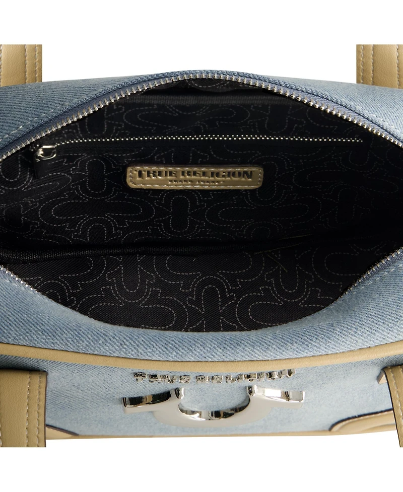 True Religion Small Denim Bowling Satchel