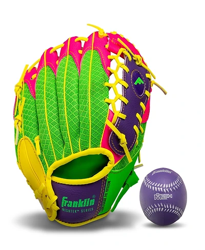 Franklin Sports 9.5" Teeball Meshtek Glove Ball Set - Right Handed