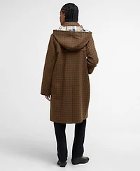 Barbour Women's Melody Checkered Hooded Coat