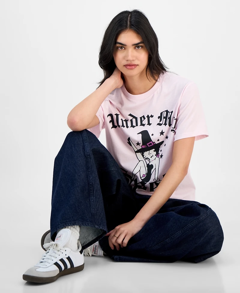 Greyson Threads, The Label Juniors' Halloween Betty Boop T-Shirt