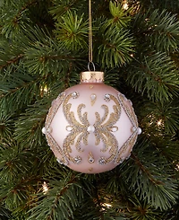 Holiday Lane Gilded Glamour Pink Gem Ball Ornament, Macy's Exclusive
