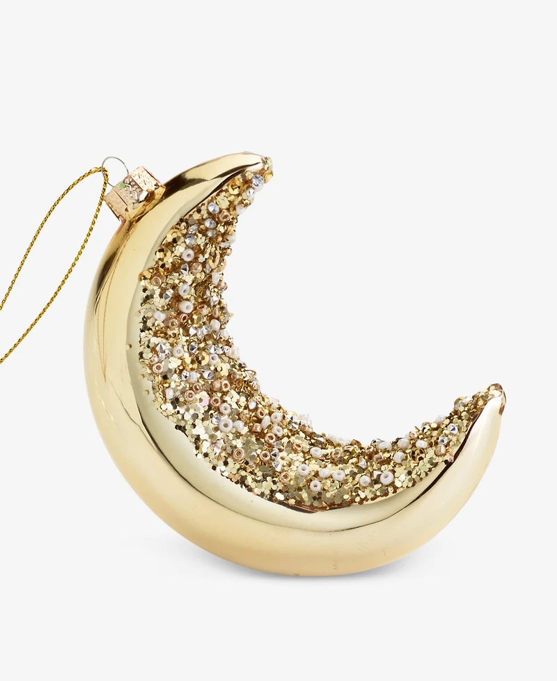 Holiday Lane Enchanted Forest Glass Moon Ornament, Macy's Exclusive