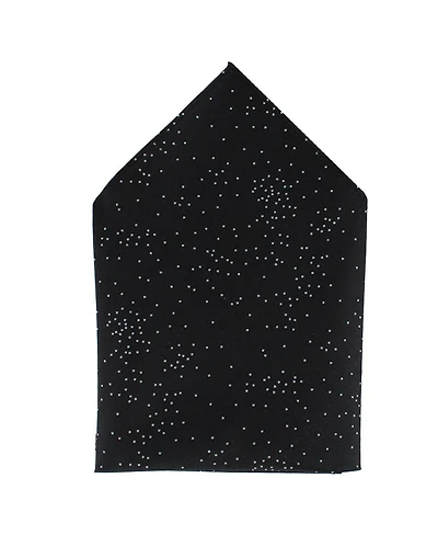 Trafalgar Men's Mystere Metallic Star Light 12 x Silk Pocket Square
