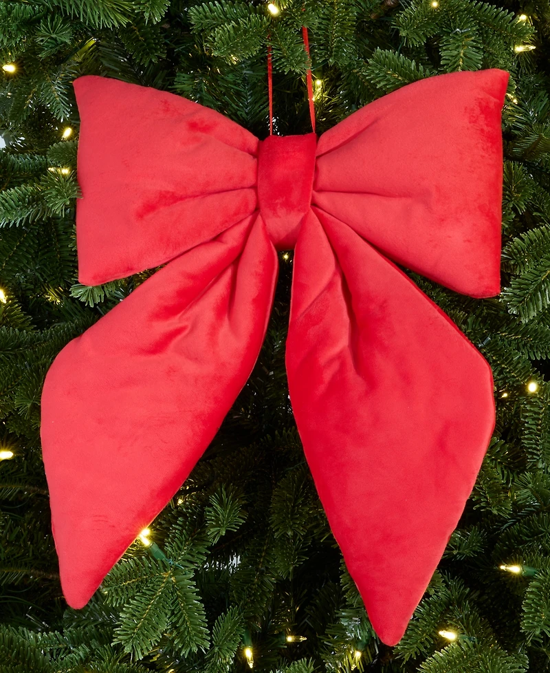 Holiday Lane Christmas Cheer Red Bow Ornament, Macy's Exclusive