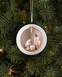 Holiday Lane Blessed Ceramic Holy Family Ornament, Macy's Exclusive